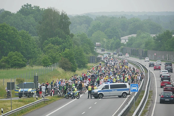 Fahrraddemonstration vom 6. Juni 2021.