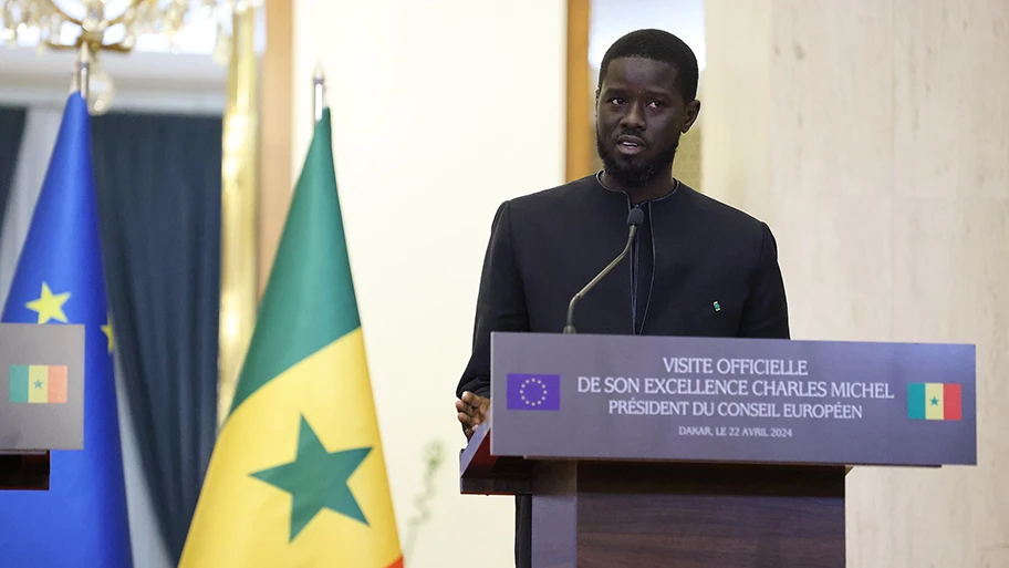 Der neue Präsident von Senegal, Bassirou Diomaye Faye, bei einem Besuch in Europa am 22. April 2024.