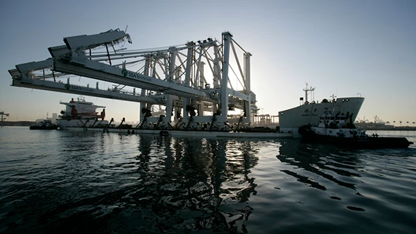 Hafen von Long Beach in Los Angeles.