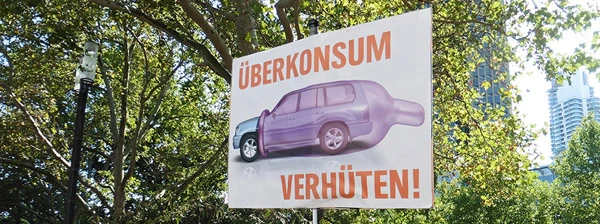 Verkehrswende Demo #aussteigen zur IAA in Frankfurt, September 2019.