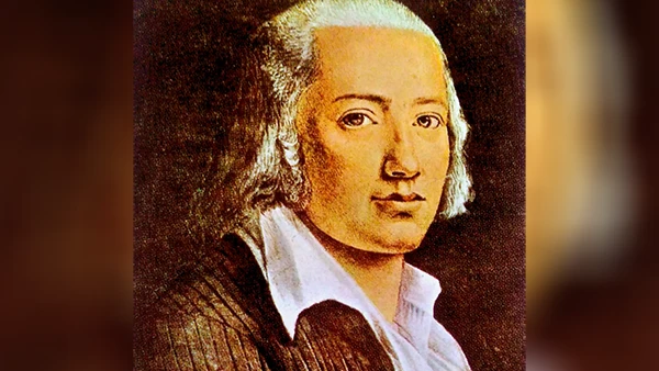 Portrait von Friedrich Hölderlin.