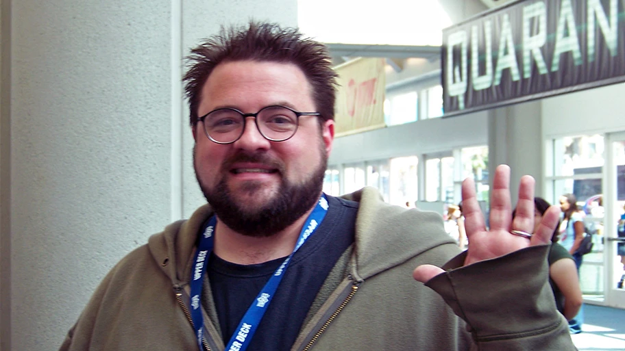 Filmregisseur Kevin Smith an der Comic-Con in San Diego, Juli 2008.