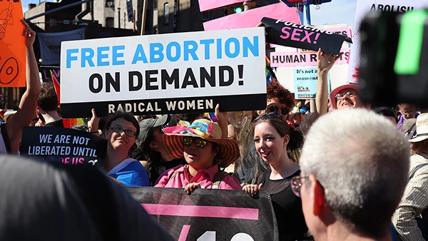 Demo für Frauenrechte und Abtreibung in New York, Juni 2019.