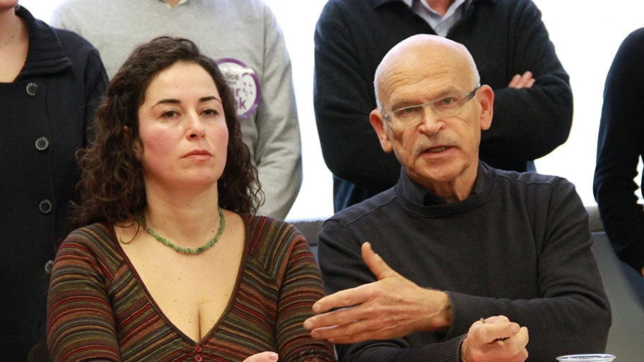 Pinar Selek und Günter Wallraff in Strassburg, Januar 2013.