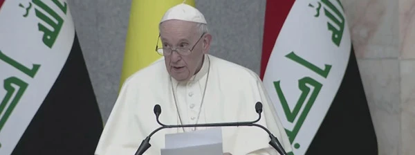 Papst Franziskus auf Besuch im Irak, 5. März 2021.