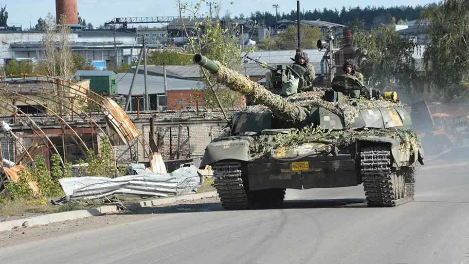 Panzer der ukrainischen Armee im Osten des Landes, 24. Oktober 2022.