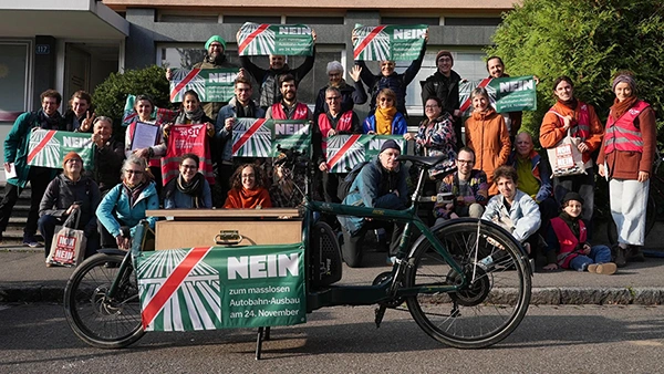 Nein zum masslosen Autobahn-Ausbau.