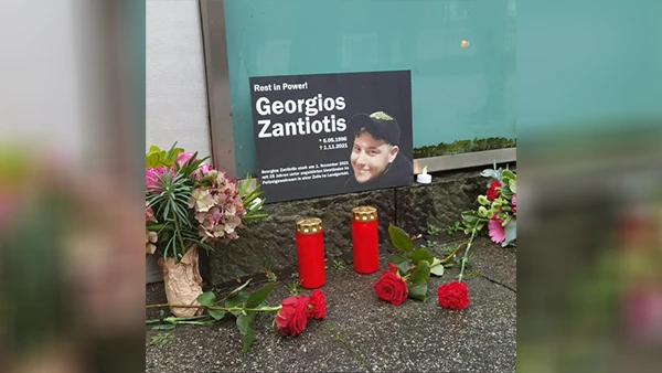 Gedenktafel für Georgios Zantiotis beim Landgericht Wuppertal.