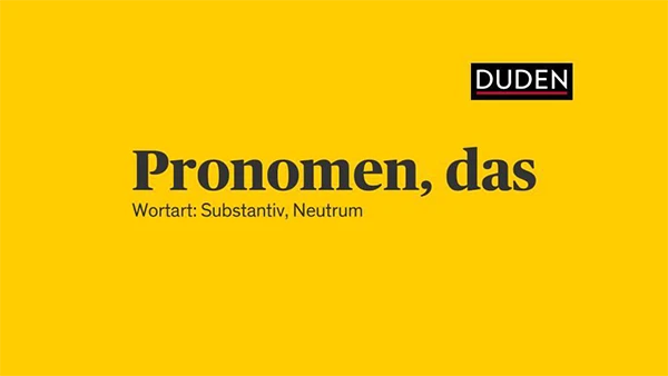 Pronomen.