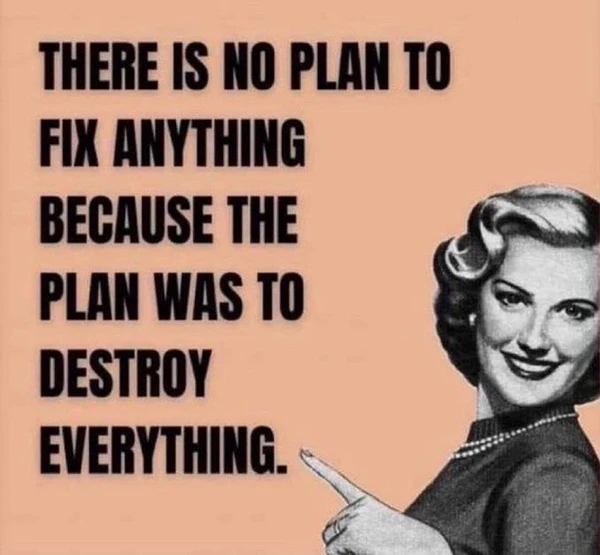 There is no plan to fix anything